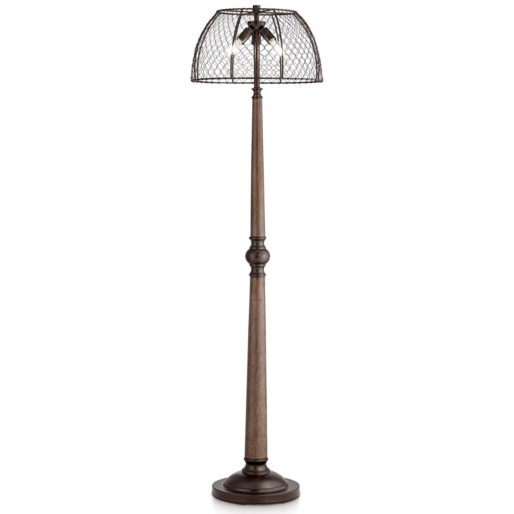 chicken wire floor lamp