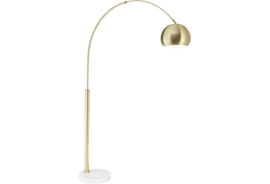Pacific Coast Lighting Floor Lamps Basque Arc Lamp Gold Floor Lamps Basque Arc Lamp Gold