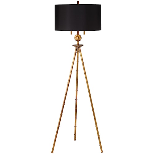 pacific coast lighting floor lamps metal bamboo tripod floor lamp