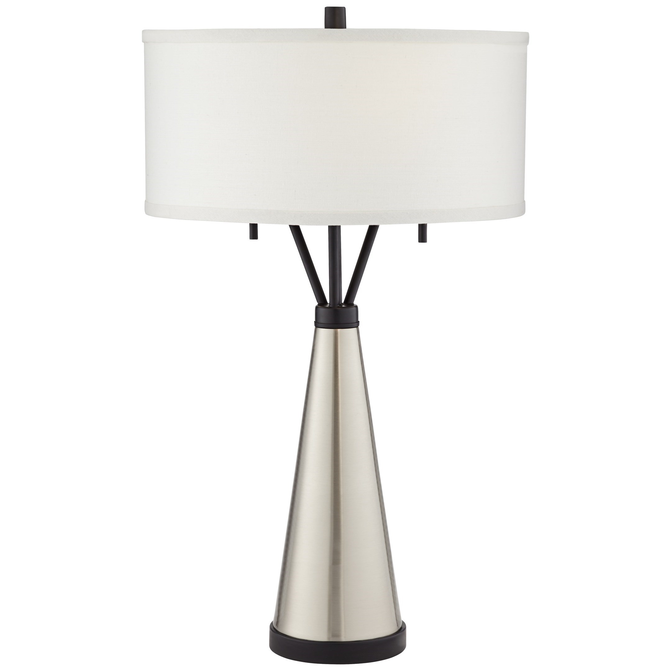Table Lamp Modern Uplight For Living Room Glass Oval Shade Accent