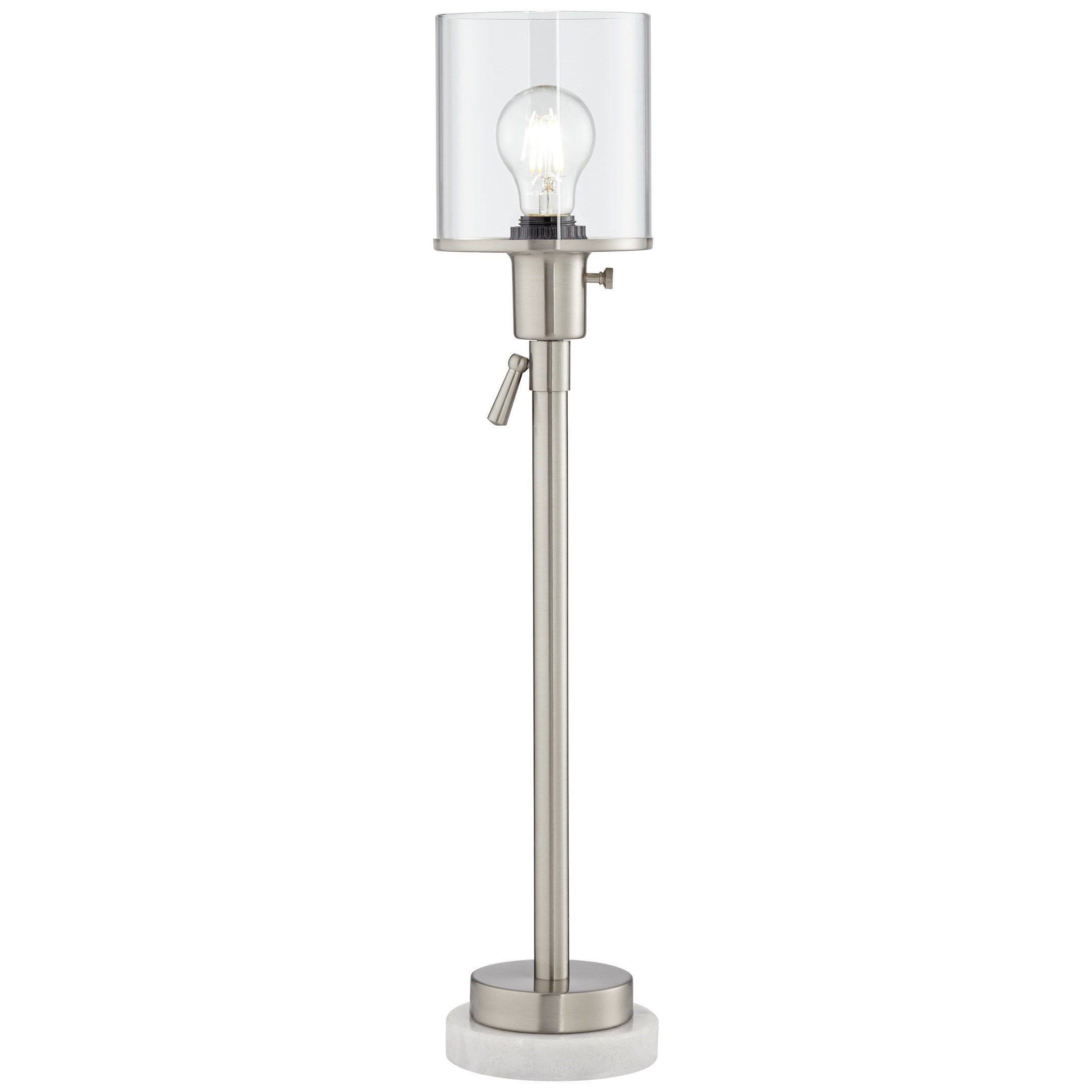 Pacific Coast Lighting Table Lamps Contemporary Paradiso Table Lamp In Brushed Nickel Wayside Furniture Table Lamps