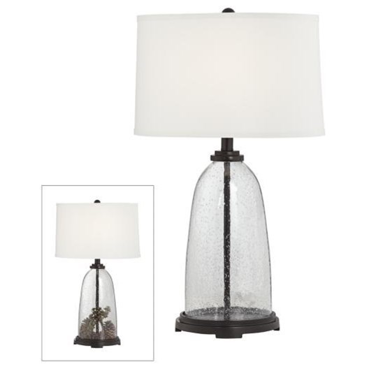 black and gray table lamps