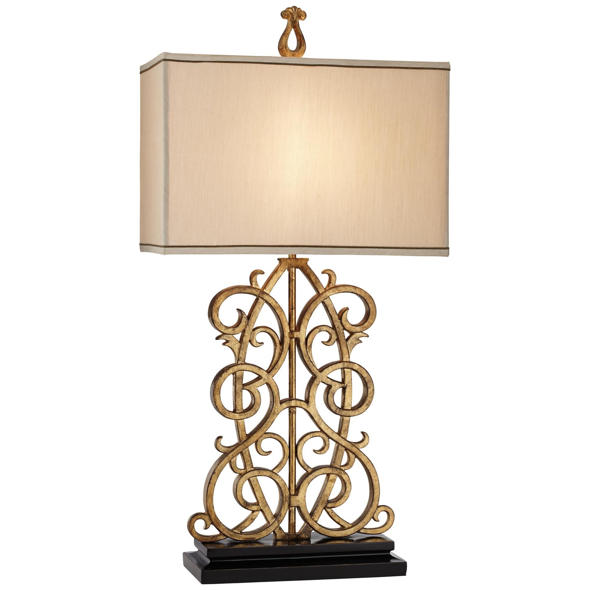 Pacific Coast Lighting Table Lamps 87 7871 7l Scroll Metal Table