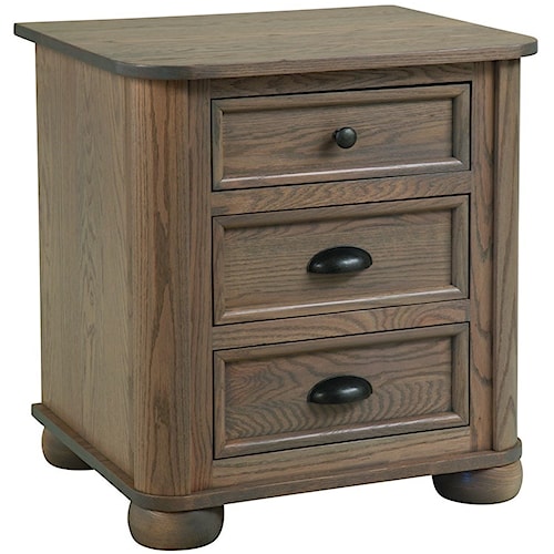 Palettes By Winesburg Kingsport Casual Night Stand With Storage Palettes By Winesburg Kingsport Casual Night Stand With Storage