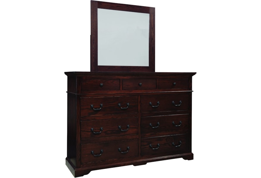 Palettes By Winesburg Longmeadow Traditional Nine Drawer Dresser
