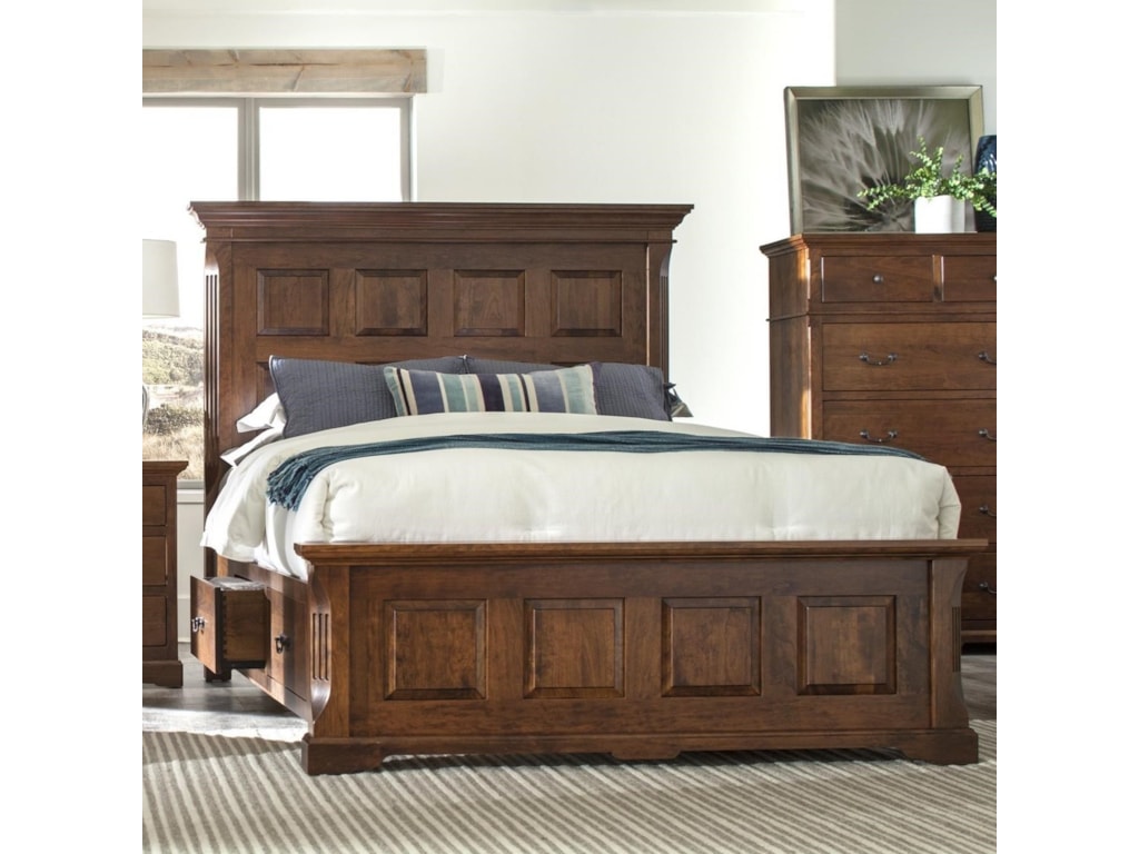 Palettes by Winesburg Longmeadow Traditional Queen Size Panel Bed with