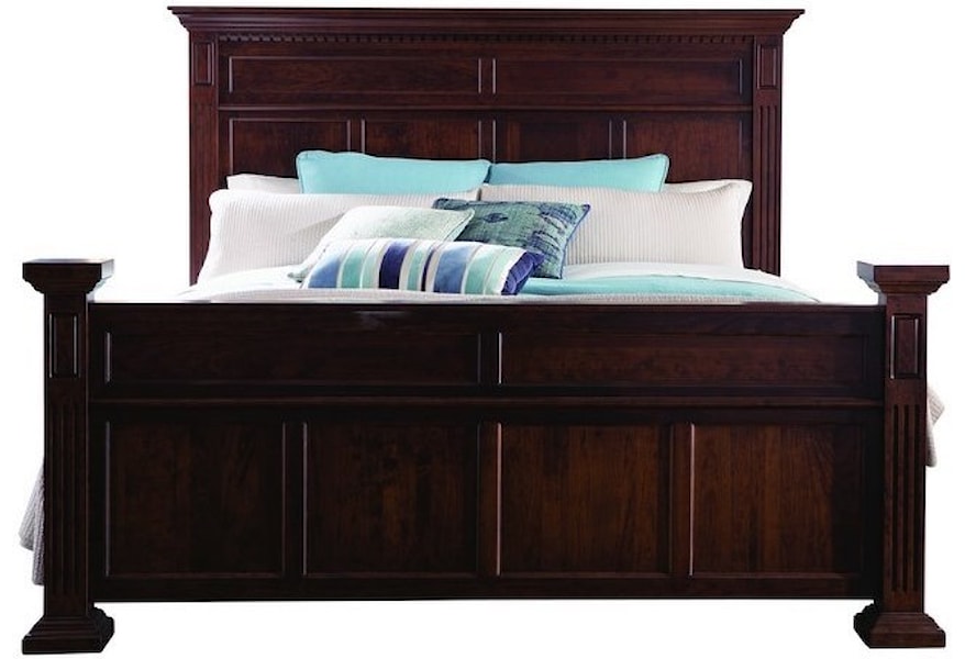 Palettes By Winesburg Montclair Mor05112 King Panel Bed With Crown