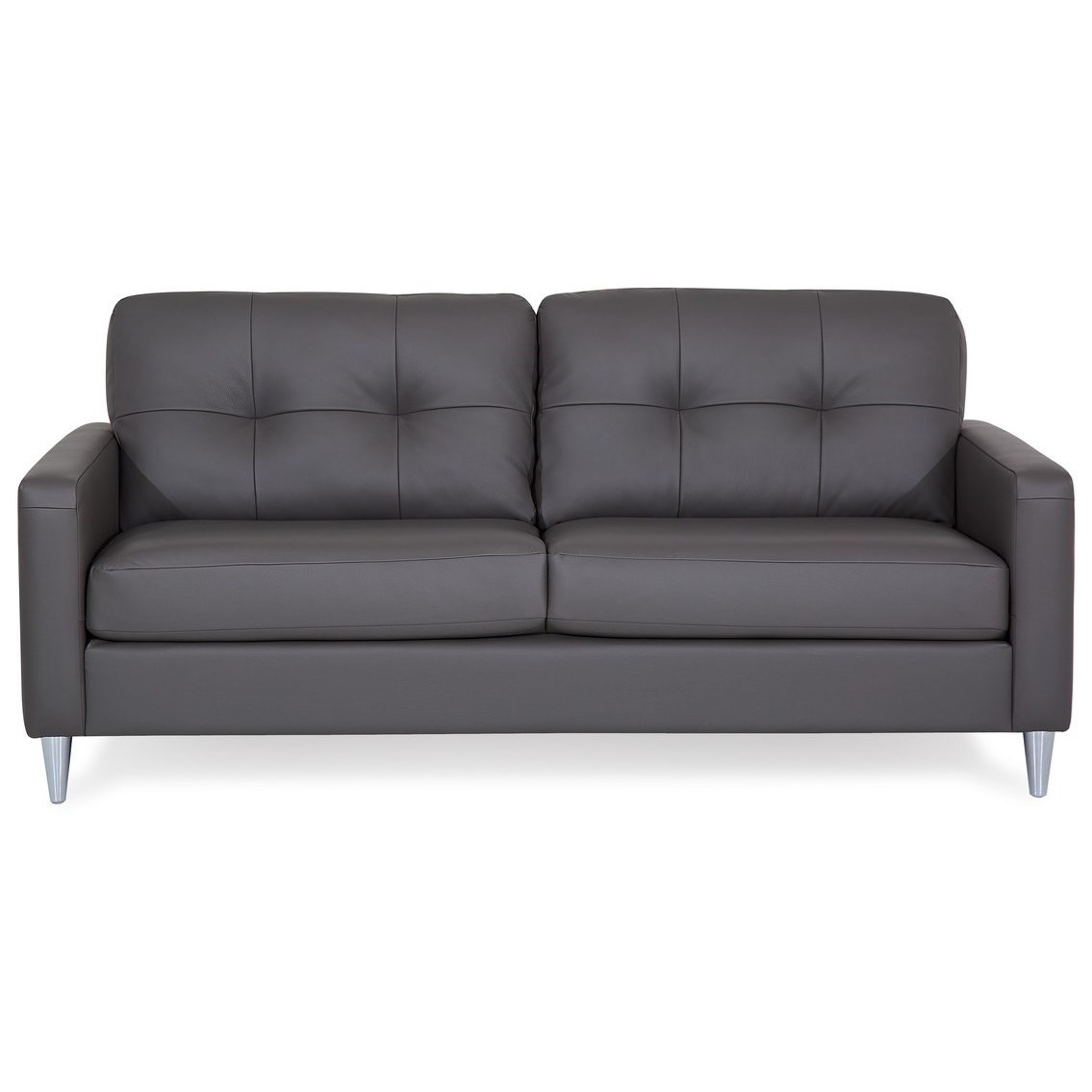 Palliser Beech Mid Century Modern Sofa With Tufted Back Wayside
