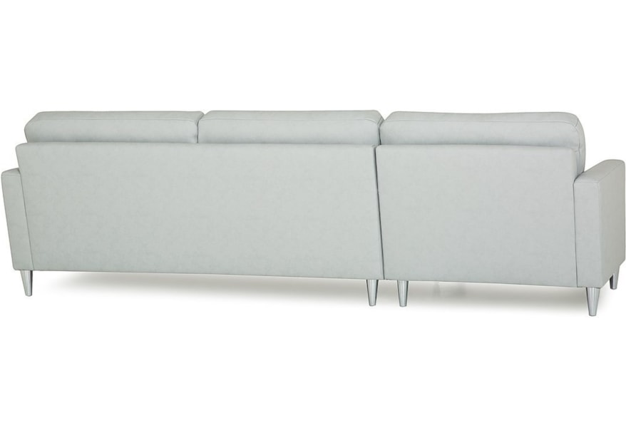 Palliser Beech Mid Century Modern Sectional Sofa With Left Arm Facing Chaise Jordan S Home Furnishings Sectional Sofas