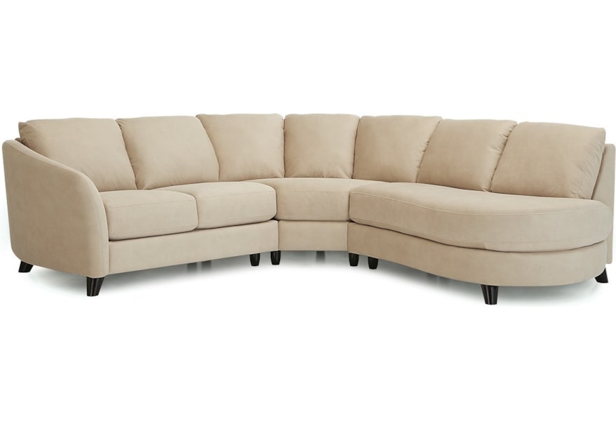 Palliser Alula 77427 Sectional Sofa With Corner Curve And Right Palliser Alula 77427 Sectional Sofa