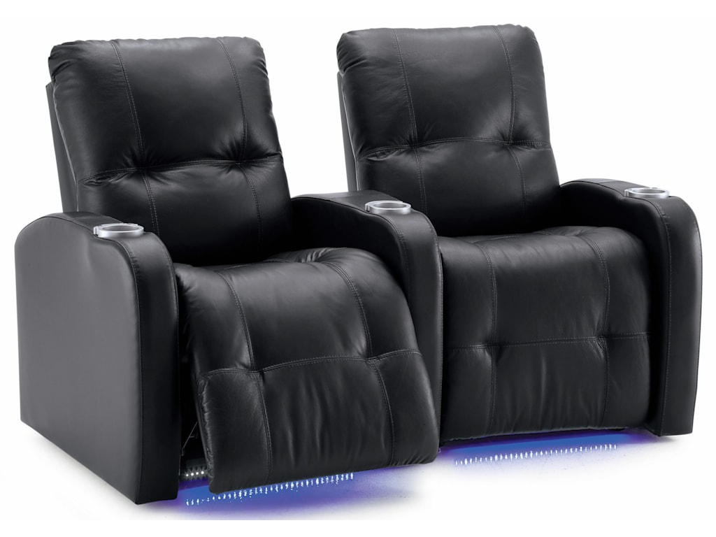 Auxiliary Transitional 2 Person Manual Theater Seating With Tufting Auxiliary Transitional 2 Person Manual Theater Seating With Tufting