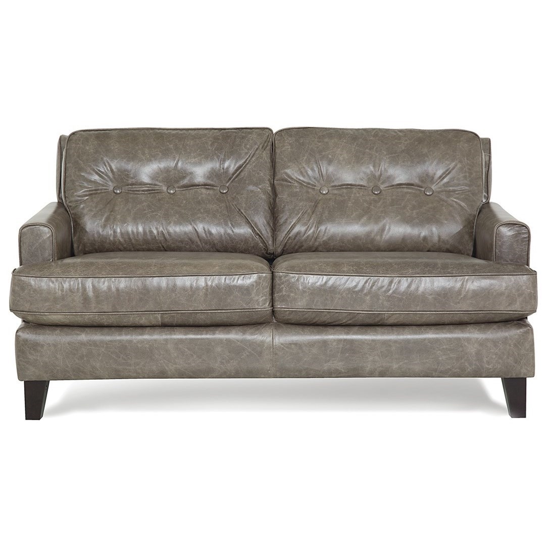 Palliser Barbara Transitional Stationary Loveseat With Tapered