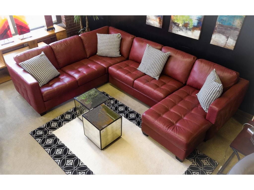 Palliser TangoSofa Sectional with Decorative Track Arm
