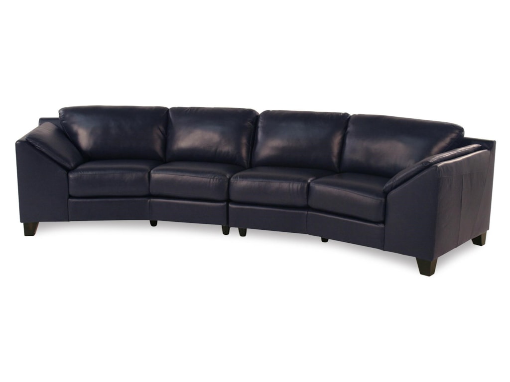 Regatta Contemporary Leather Sectional Sofa By Palliser At Rotmans