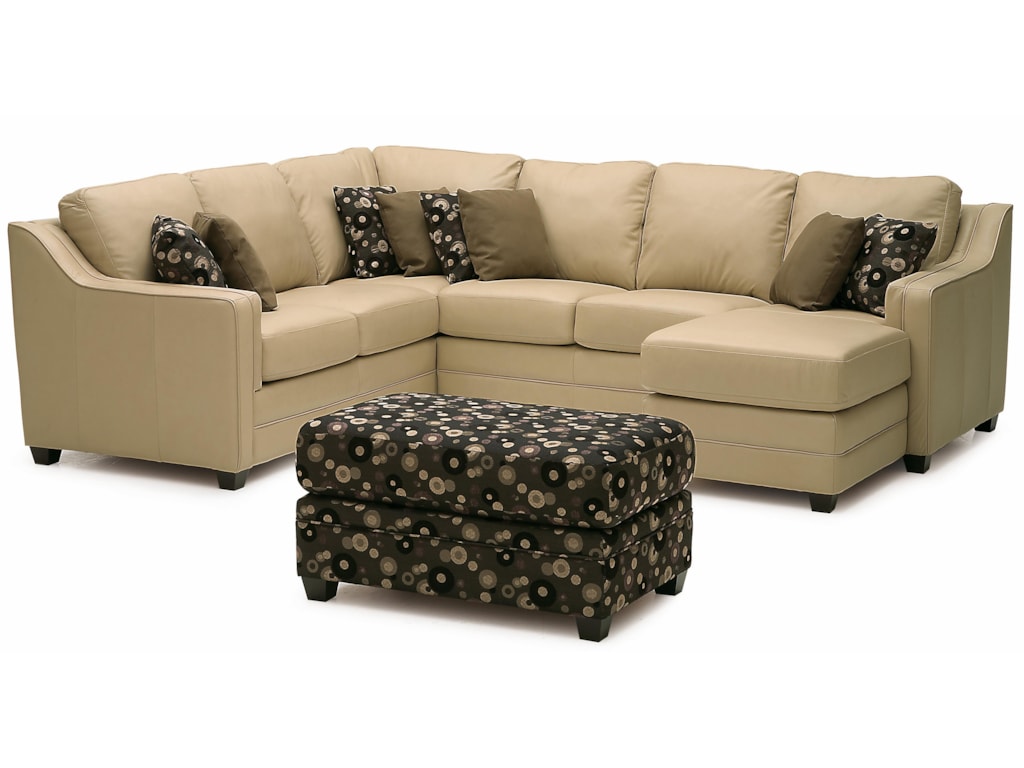 Corissa Contemporary 4 Piece Sectional With Raf Chaise By Palliser At Prime Brothers Furniture