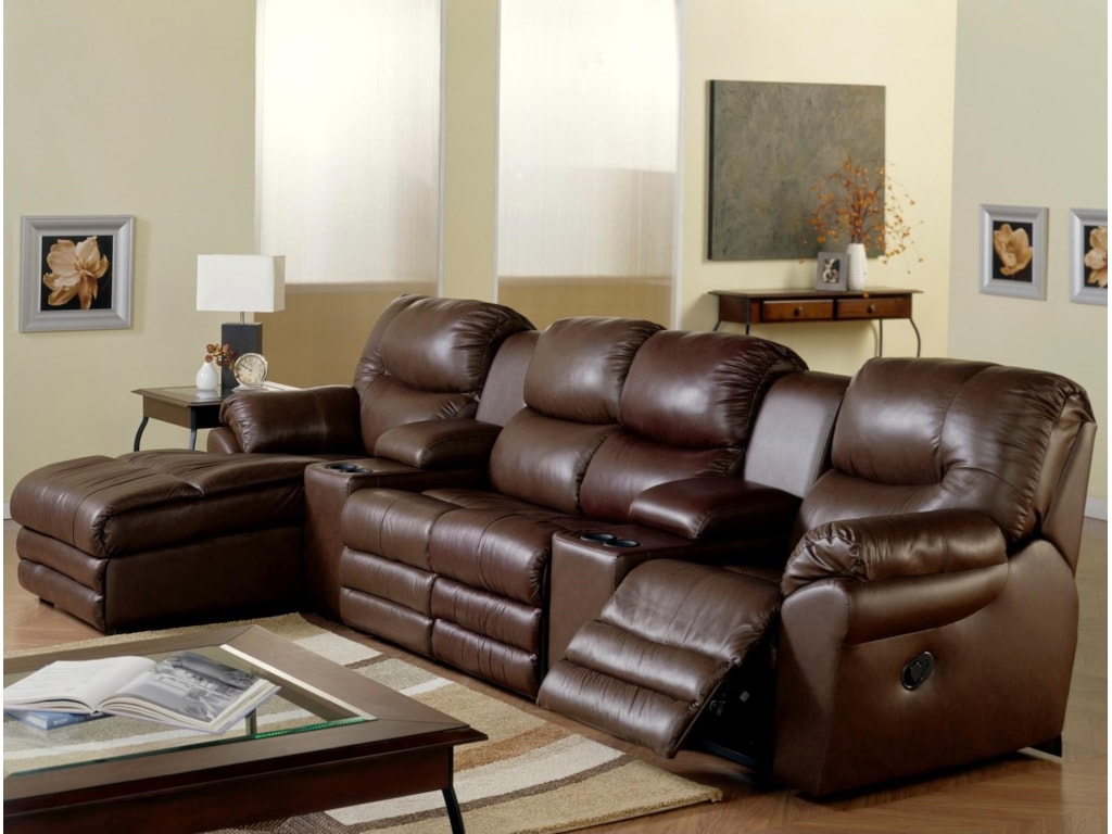 Palliser Divo 4 Seat Reclining Home Theater Sofa Dunk
