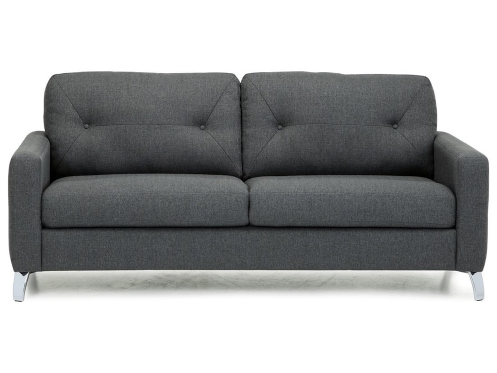 Berkley Modern Sofa With Tufts On Seat Back Rotmans Sofas