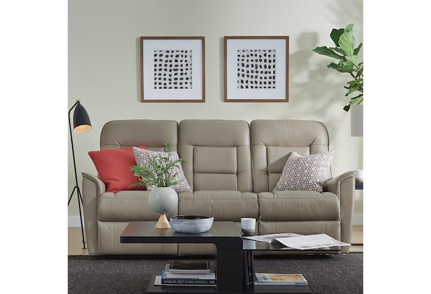 Palliser Dover Contemporary Small Scale Power Reclining Sofa With