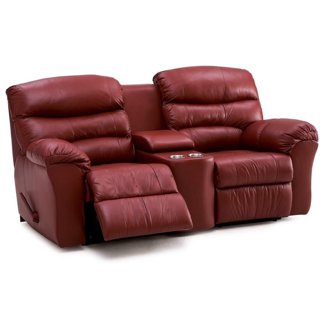 Palliser Durant Casual Manual Reclining Loveseat With Console And