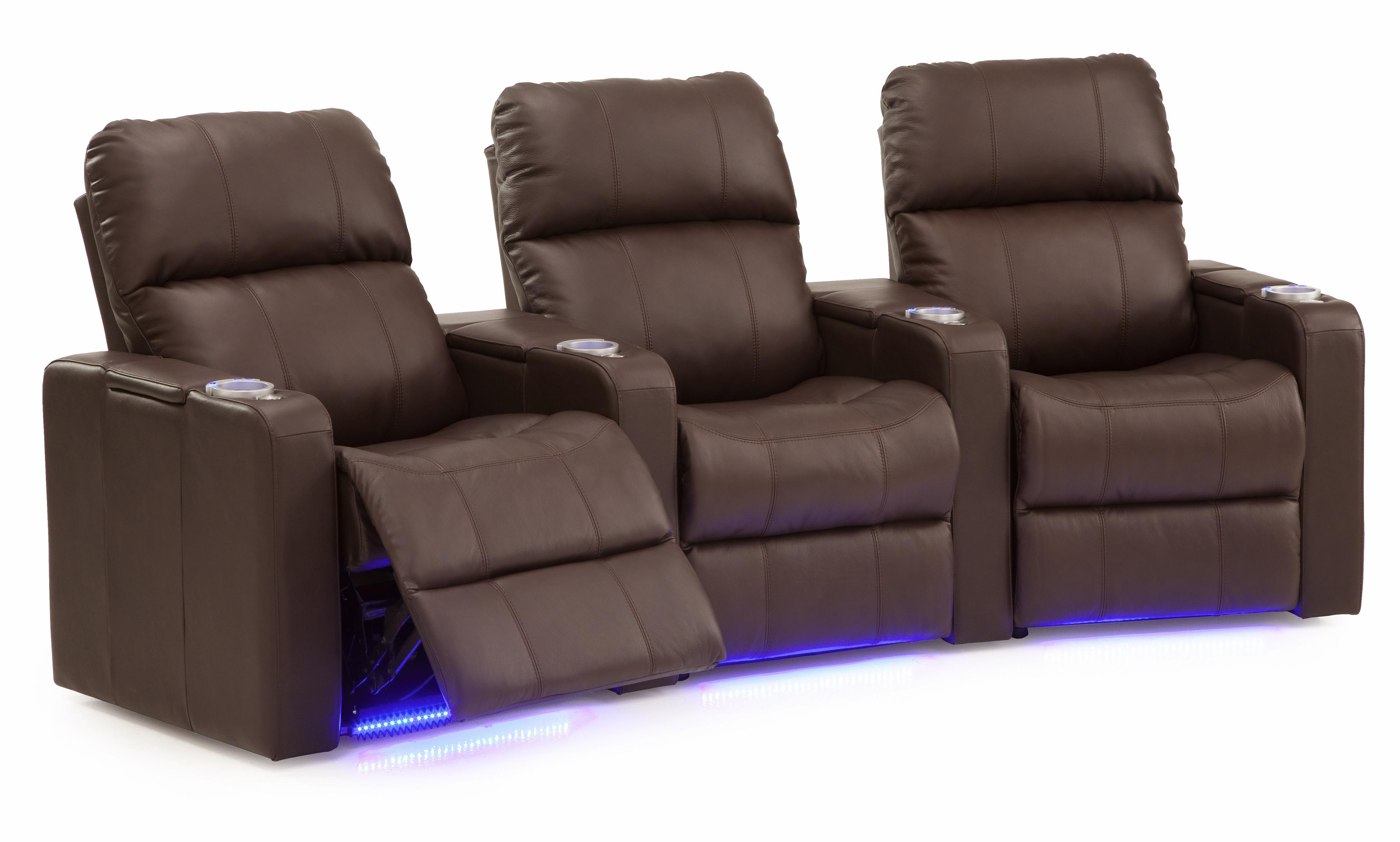 Palliser Elite Three Seat Curved Power Reclining Sectional