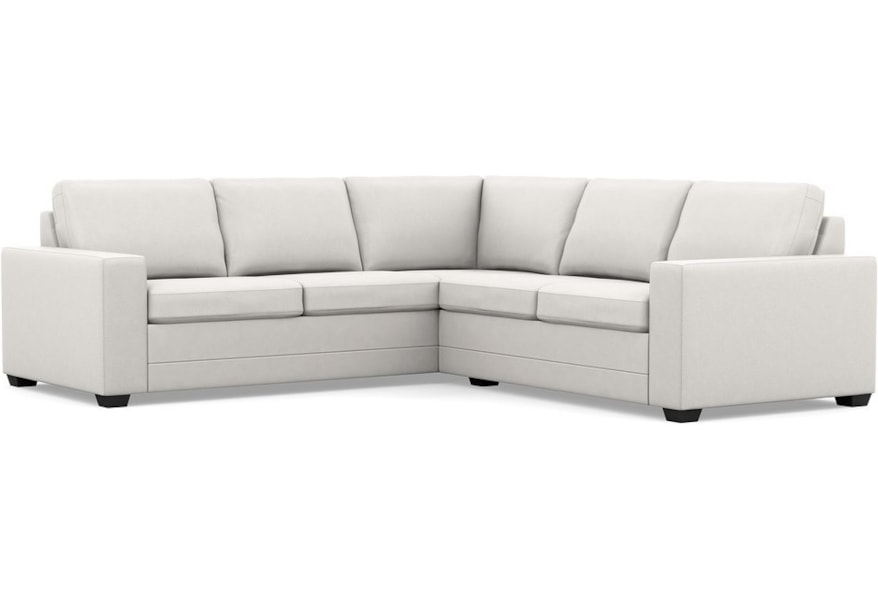 Palliser Inspirations Bello Low Leg Contemporary Sectional Sofa With Wide Track Arms And Low Legs Prime Brothers Furniture Sectional Sofas