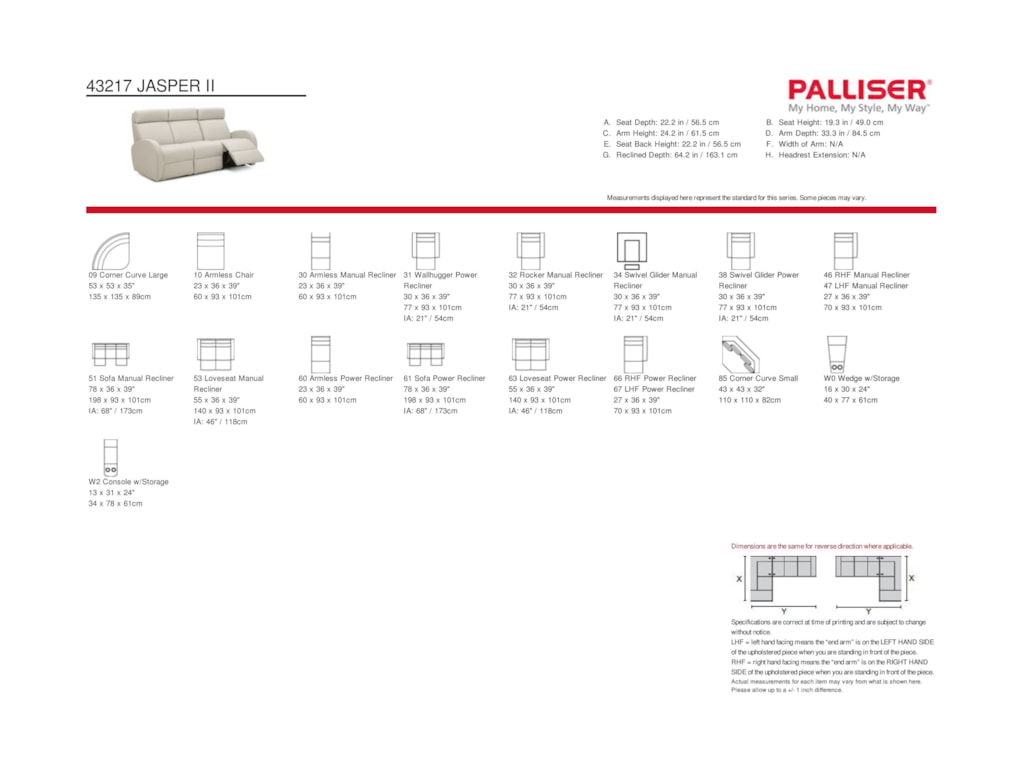 Palliser Jasper II4-Seat Pwr Reclining Home Theater Set