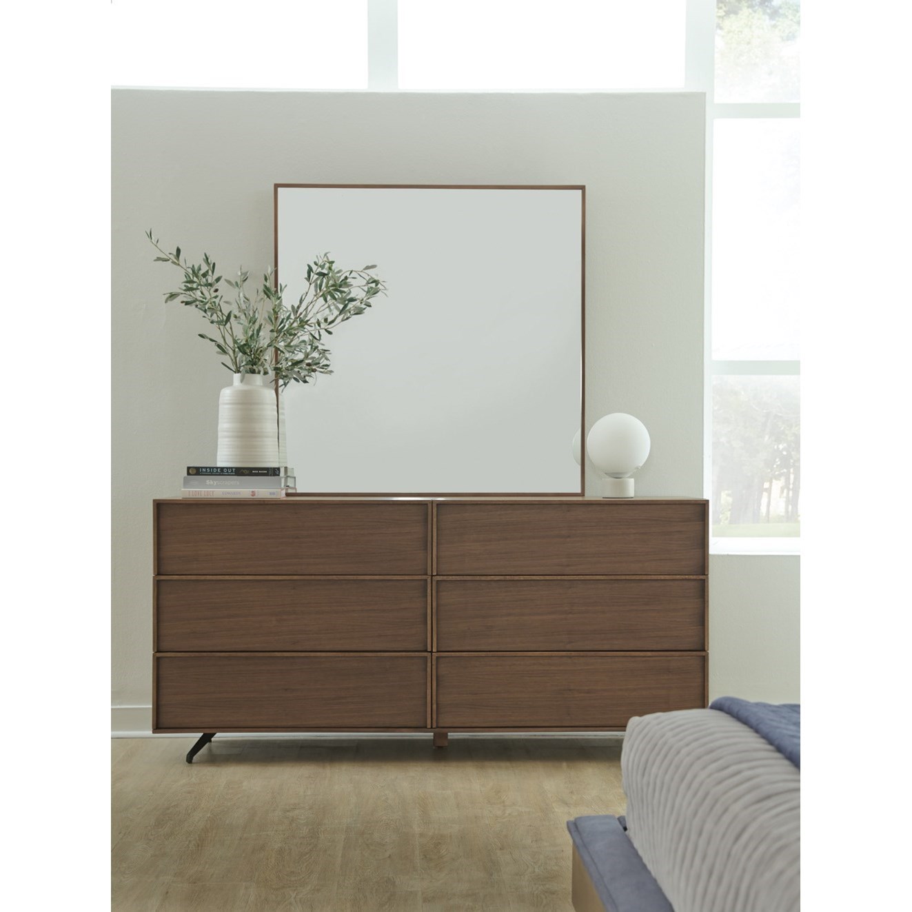 Mid century modern dresser with mirror Clearance