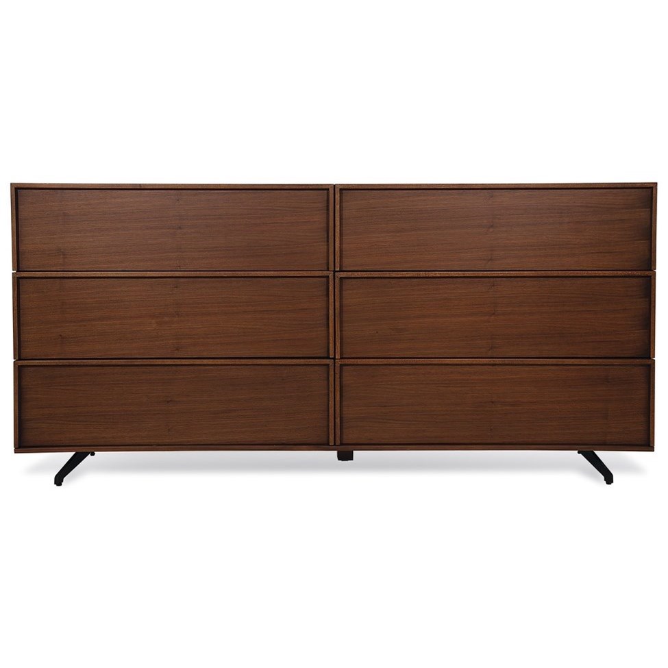 Palliser Kamden 710 456 Mid Century Modern Dresser With 6 Drawers