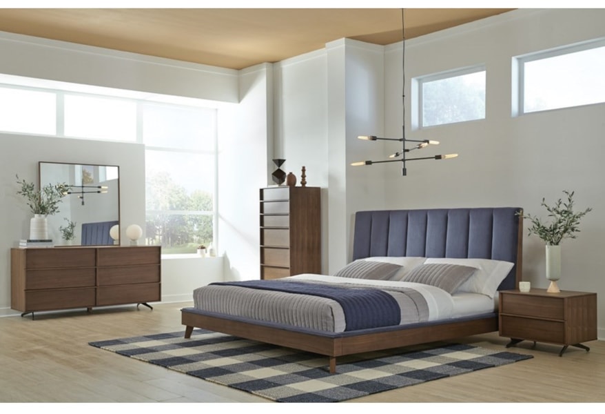 Palliser Kamden 710 456 Mid Century Modern Dresser With 6 Drawers