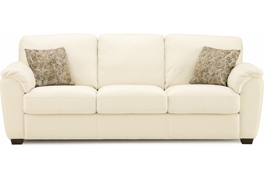 Palliser Lanza Casual Sofa With Sloped Pillow Arms Jordan S Home