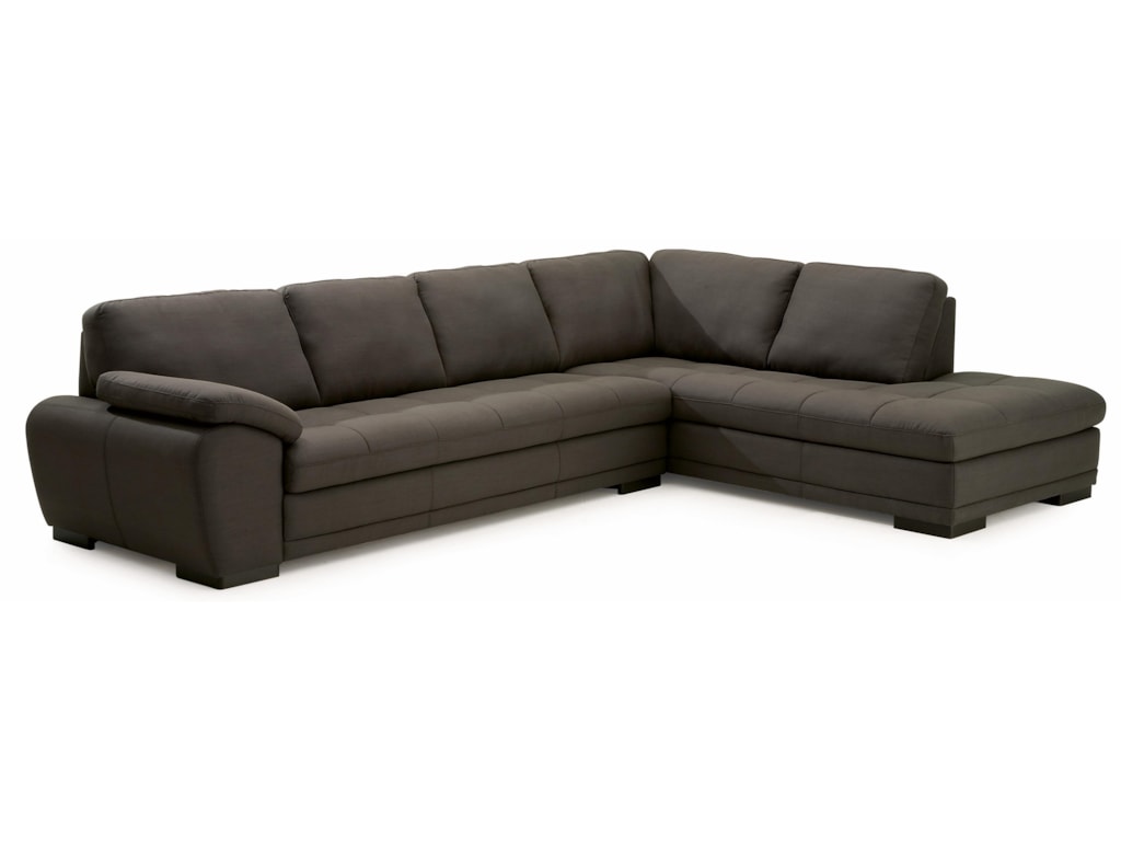 Palliser Miami Contemporary 2 Piece Sectional Sofa With Right Facing Miami Contemporary 2 Piece Sectional Sofa With Right Facing Chaise By Palliser