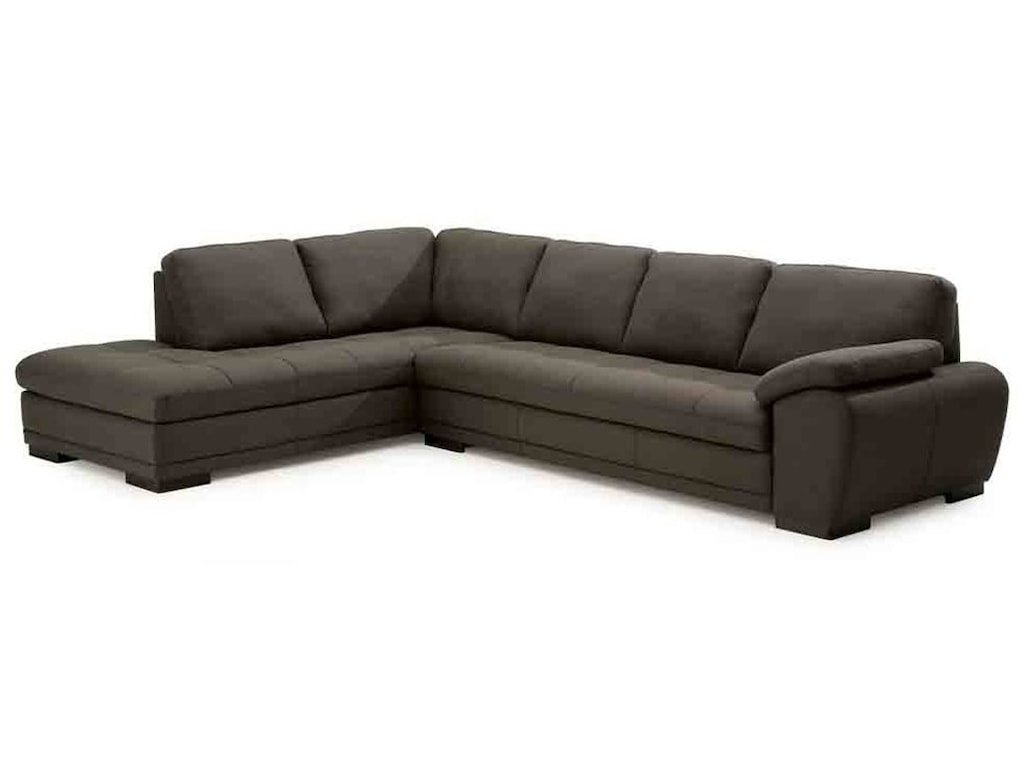 Miami Contemporary 2 Piece Sectional With Corner Chaise By Palliser At Dunk Bright Furniture