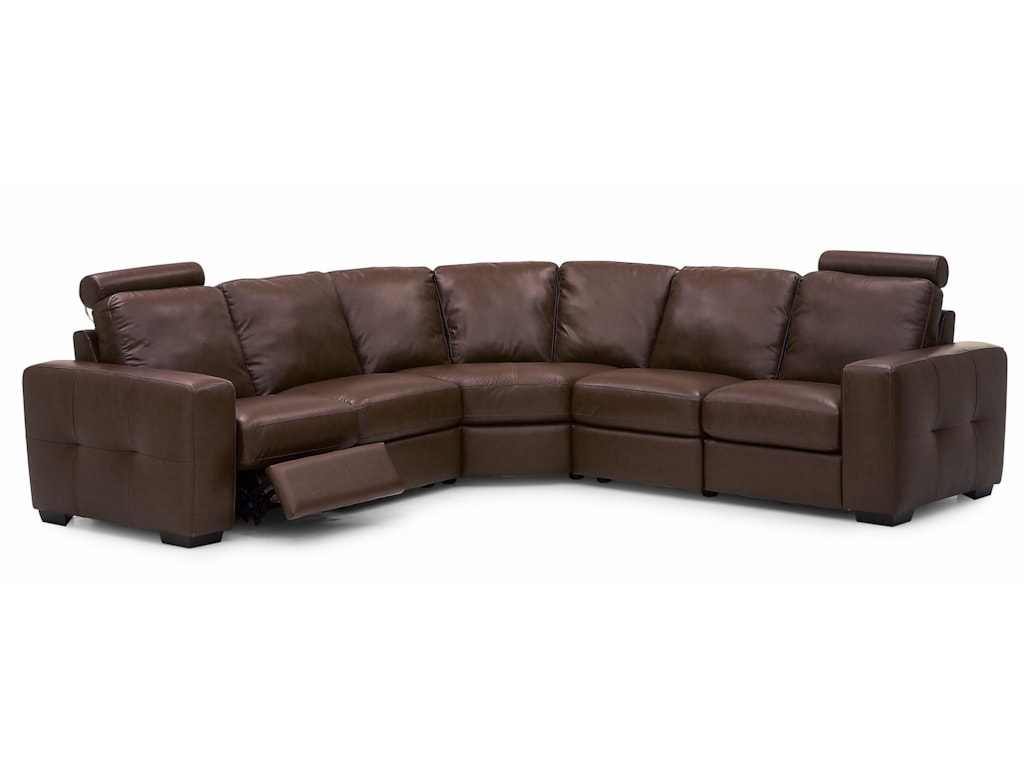 Palliser Push Contemporary Dual Reclining Sectional Sofa Palliser Push Reclining Sectional Sofa