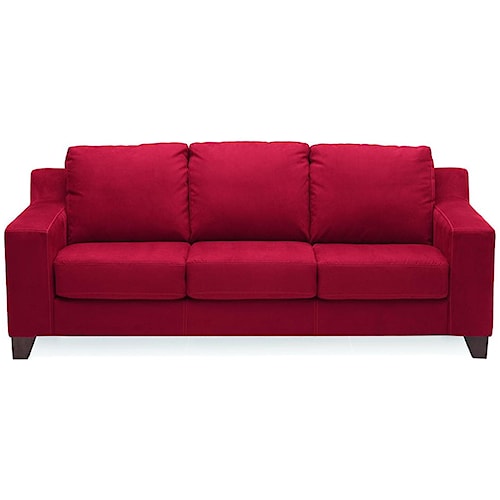 Palliser Reed Contemporary Stationary Sofa With Thick Track Arms Palliser Reed Contemporary Stationary Sofa With Thick Track Arms