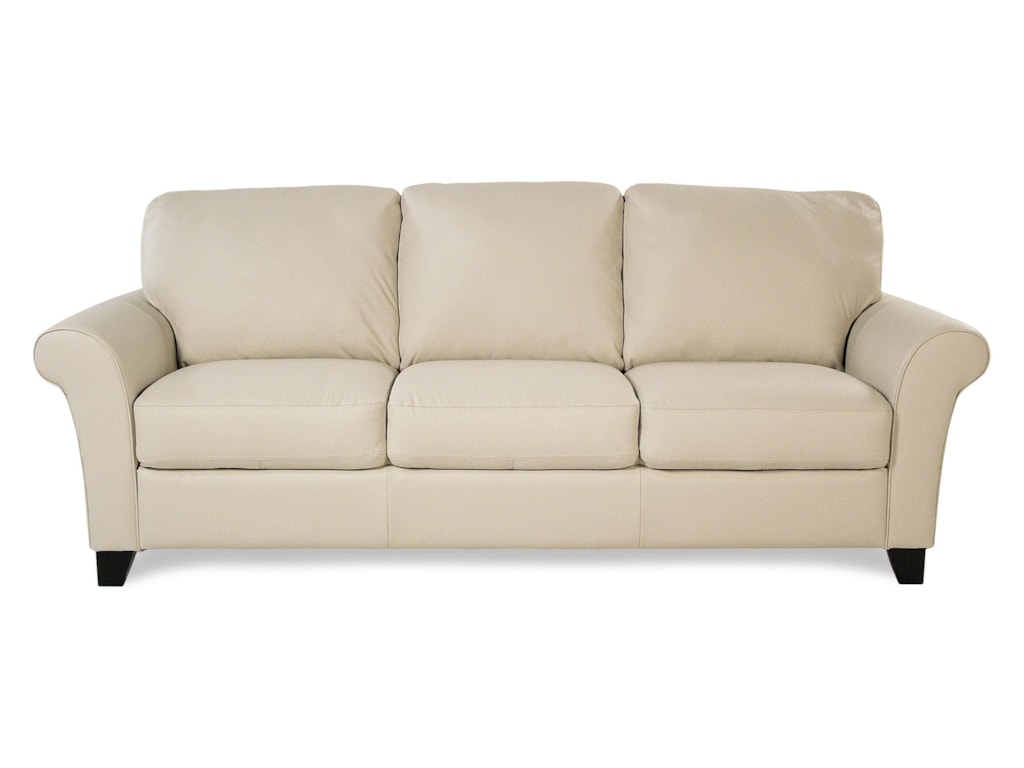 Katahdin Transitional Sofa With Flared Arms Rotmans Palliser Katahdintransitional Sofa