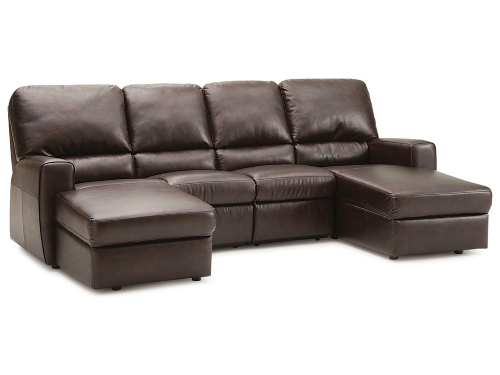Palliser San Francisco 4 Seat Reclining Sectional Sofa With