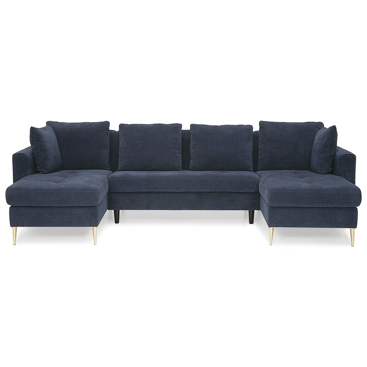 Sherbrook Contemporary 3 Piece Sectional With Two Chaises