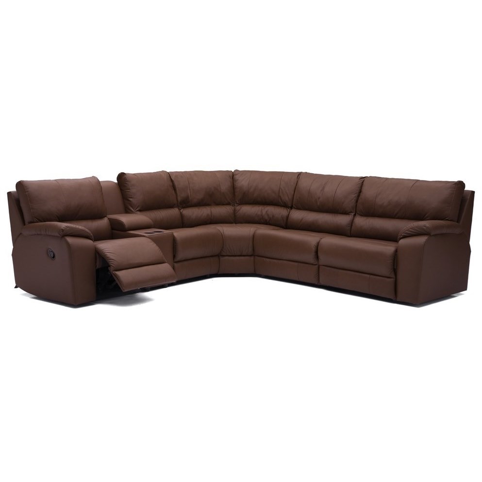 Palliser Shields Casual 6 Piece Manual Reclining Sectional With
