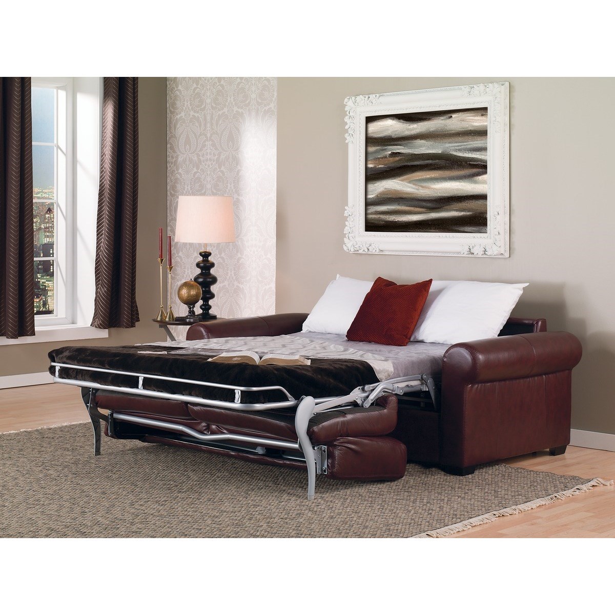Palliser Sleepover Casual Style 3 Over 3 Sofabed Super Queen A1 Furniture Mattress Sleeper Sofas