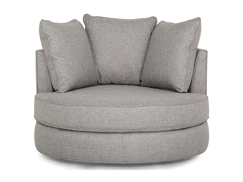 Palliser Sutton Contemporary Swivel Chair Reeds Furniture Upholstered Chairs