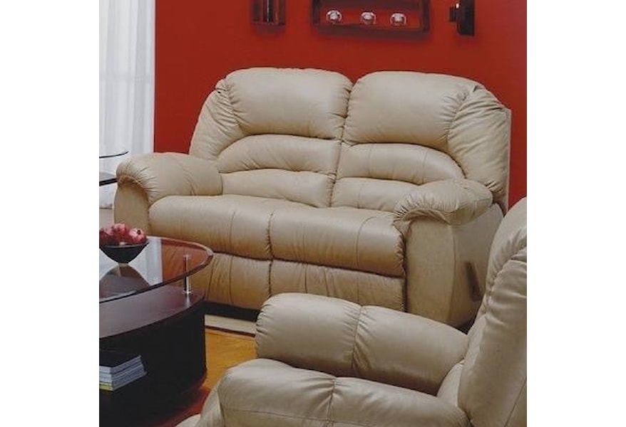 Palliser Taurus Casual Loveseat Recliner With Pillow Arms