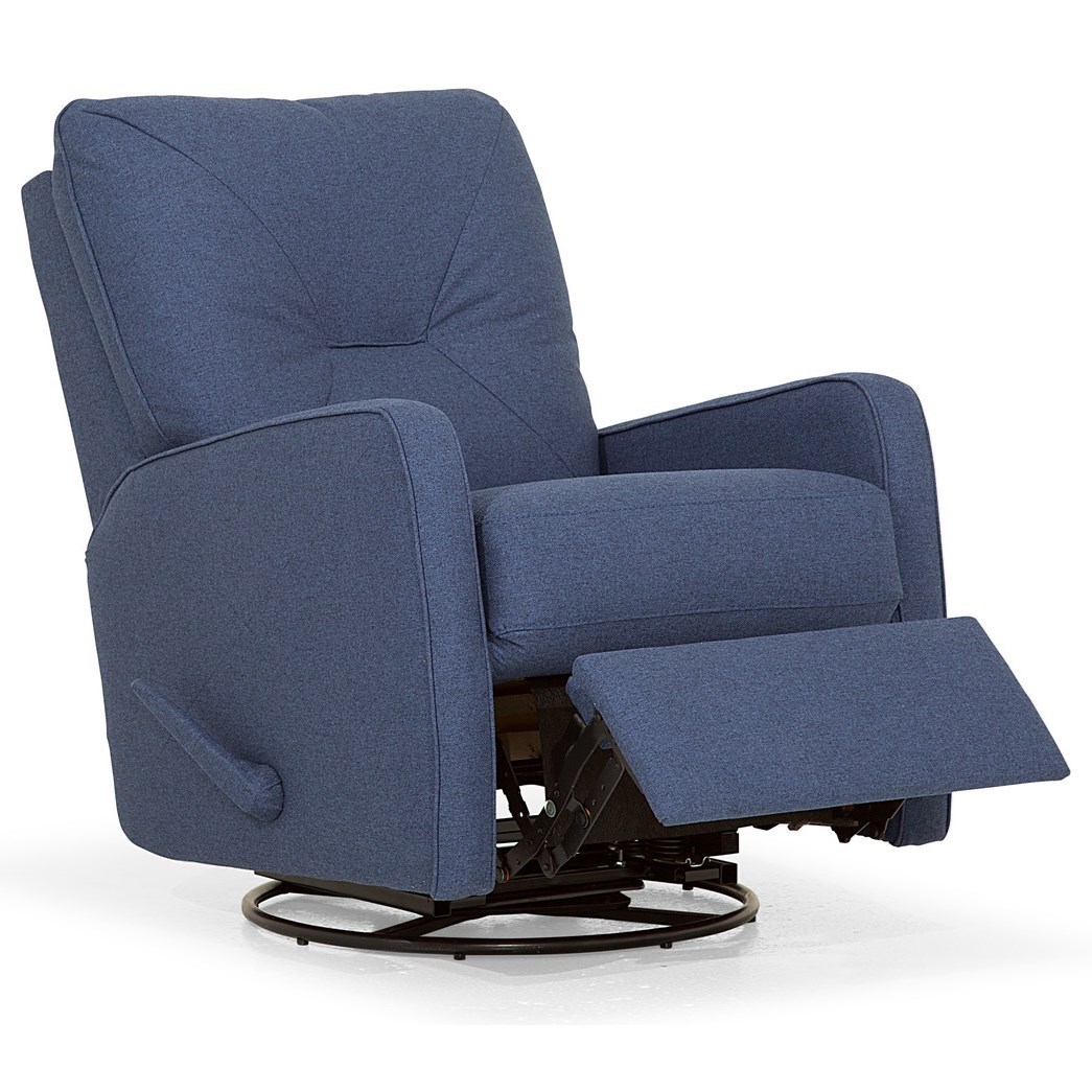 Palliser Theo Contemporary Swivel Rocking Reclining Chair Belfort Furniture Recliners