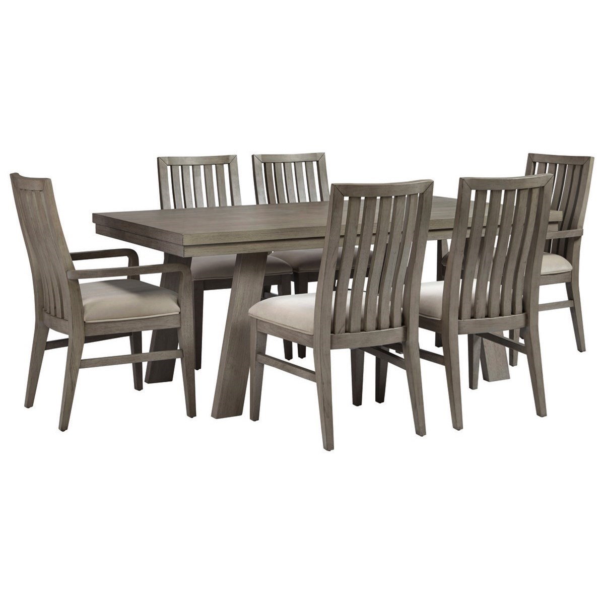 Palliser Venice Contemporary 7 Piece Dining Set With Rectangular