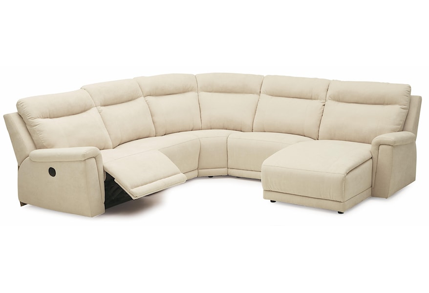 Palliser Westpoint 41121-5P Leather Power Sofa with Footrest