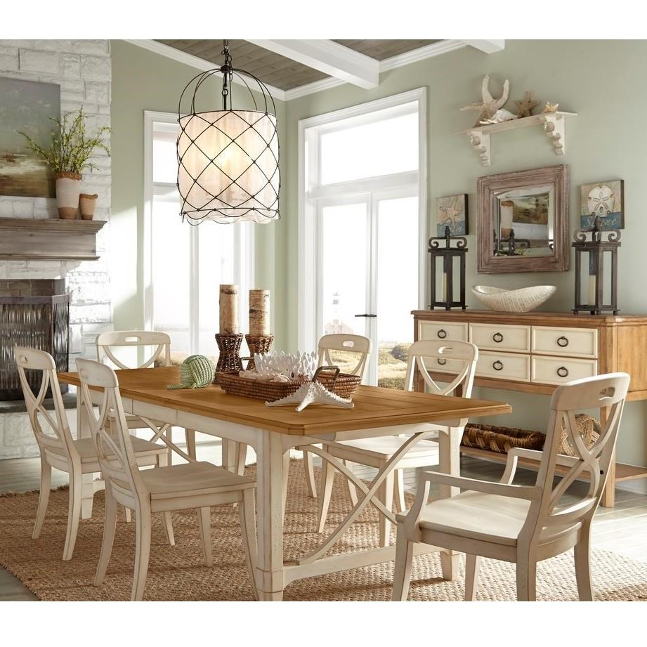 Panama Jack By Palmetto Home Millbrook 112 654 2x633a 4x632s 7 Piece Dining Set Baer S Furniture Dining 7 Or More Piece Sets