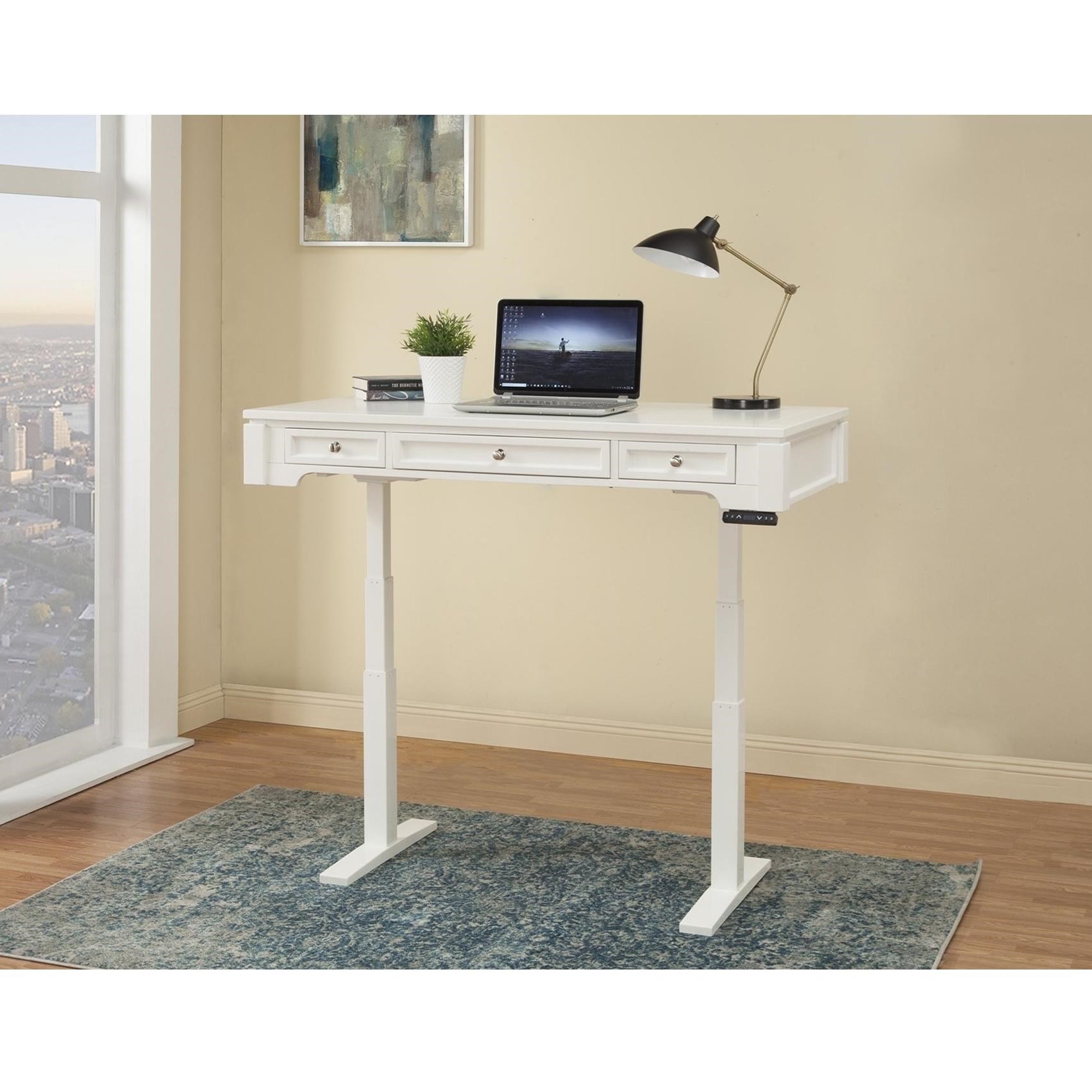 Parker House Boca 57in Power Lift Desk With Power Center Wilcox