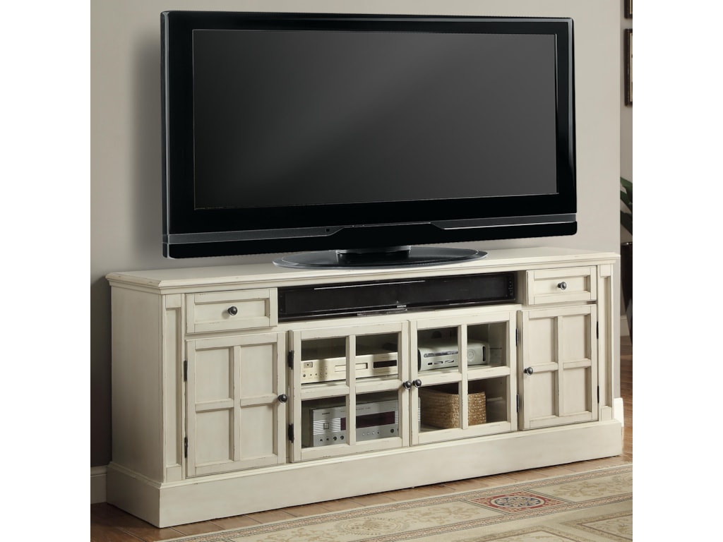 Parker House Charlotte Cha 72 Tv Console With Center And Charlotte 72 Tv Console With Center And Four Paneled Doors By Parker House