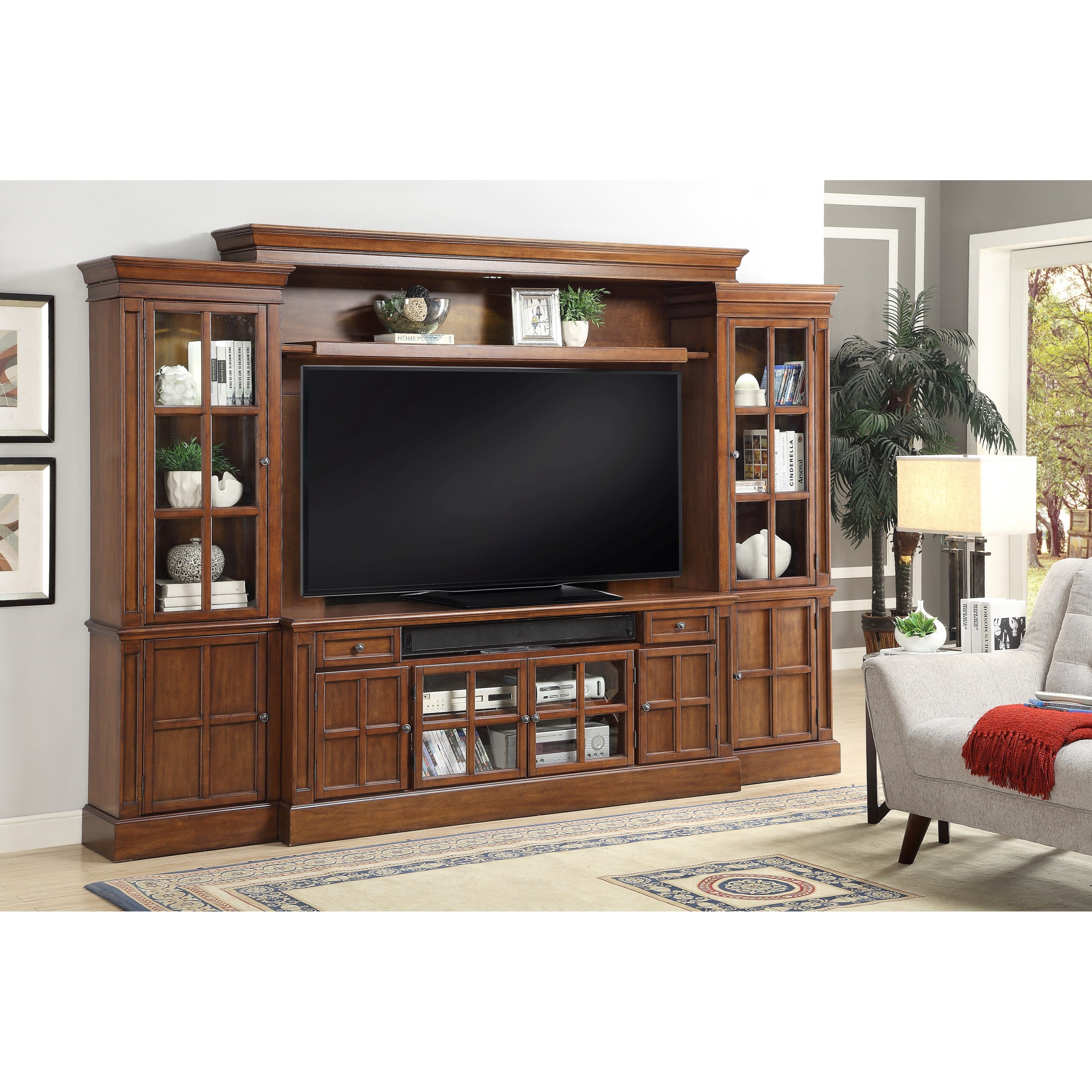 Parker House Churchill Chu 172 4 4 Piece Entertainment Wall With