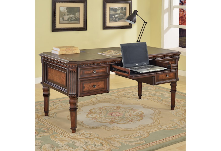 Parker House Corsica Writing Desk With Drop Down Center Drawer