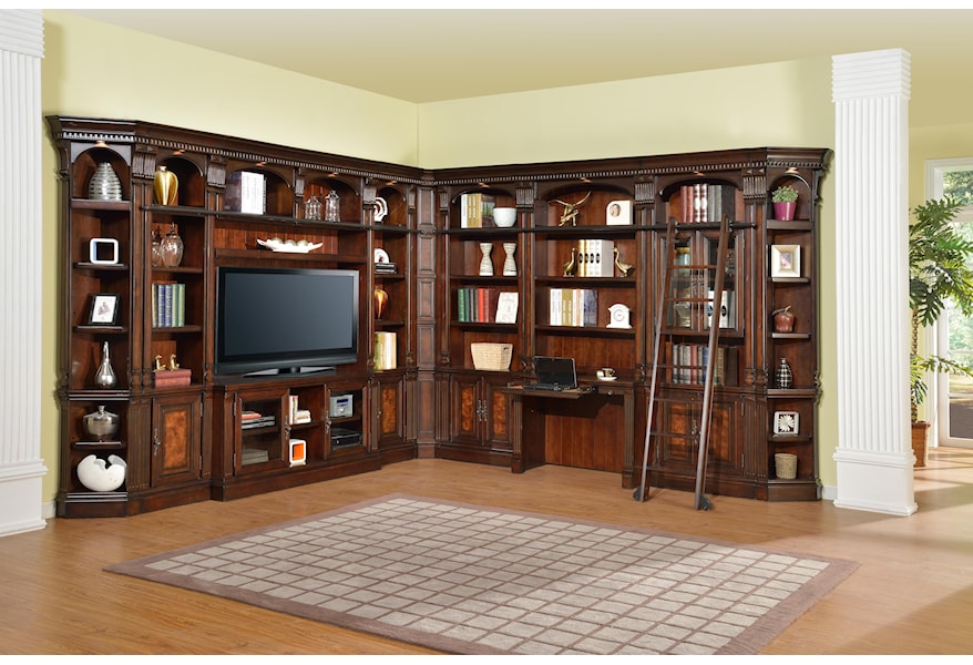 Parker House Corsica Cor Fd2 L Shaped Library Wall With 60 Inch Tv